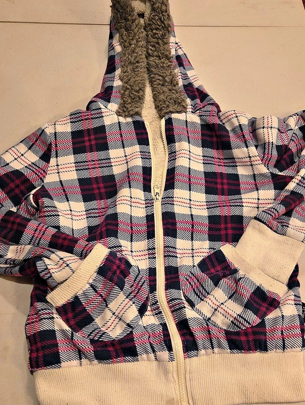 rue21 Plaid Hooded Jacket Baby 12M